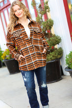 Feeling Bold Rust Plaid & Animal Print Button Down Jacket