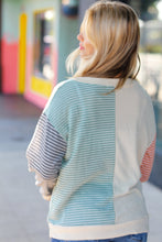 Feeling Casual Rust & Olive Two-Tone Knit Color Block Top