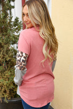 Mauve Cashmere Feel Leopard Print Turtleneck Top