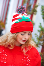 Christmas Tree Pom-Pom Beanie