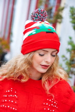 Christmas Tree Pom-Pom Beanie