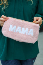 Blush "Mama" Sherpa Zipper Bag