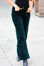 Embrace The Joy Emerald Green Corduroy High Rise Wide Leg Pants