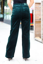 Embrace The Joy Emerald Green Corduroy High Rise Wide Leg Pants