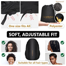 Large Hooded Hair Dryer Bonnet w/Integrated Headband - Reduces Heat Exposure Around Ears & Neck - Enhanced Size for Use with Rollers, Speeds Up Drying Time, Safe Deep Conditioning at Home, Adjustable