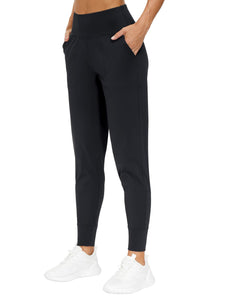 THE GYM PEOPLE Womens Joggers Pants with Pockets Athletic Leggings Tapered Lounge Pants for Workout, Yoga, Running, Training (X-Large, Black)