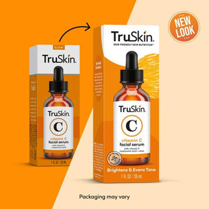 TruSkin Vitamin C Serum – Anti Aging Facial Serum with Vitamin C, Hyaluronic Acid, Vitamin E – Brightening Serum – Even Skin Tone, Improve Appearance of Dark Spots, Fine Lines & Wrinkles, 1 Fl Oz