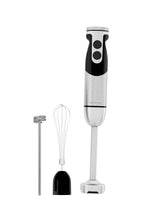 MegaWise Stainless Steel Titanium Reinforced 3-in-1 Immersion Hand Blender, Powerful with 80% Sharper Blades, 12-Speed Corded Blender, Including Whisk and Milk Frother (3-in 1 Black)