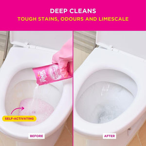 Stardrops - The Pink Stuff - The Miracle Power Foaming Toilet Cleaner - 2 Treatments - Self Activating Pink Foam