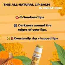 Glo Melanin All Natural Lemon and Turmeric Lip Balm - Natural Lip Balm Illuminate Your Smile, Brighten & Nourish Dark Lips Effortlessly - For Smokers Lips