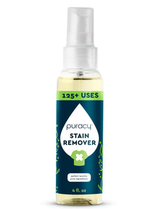 Puracy Stain Remover Spray, Natural Travel and Laundry Stain Cleaner for Clothes, Baby & Kids Stains, Oil & Fabric Spot Cleaner (Unscented, 4 oz)