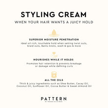 PATTERN Beauty by Tracee Ellis Ross Styling Cream - Hold & Definition for Curly Hair 3b-4c, 15 fl oz