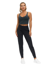 THE GYM PEOPLE Womens Joggers Pants with Pockets Athletic Leggings Tapered Lounge Pants for Workout, Yoga, Running, Training (X-Large, Black)