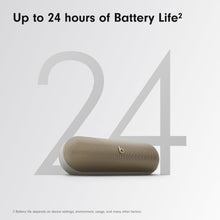 Beats Pill - Bluetooth Speaker and Portable Wireless Charger via USB-C - Up to 24 Hours Battery Life, IP67 Water Resistant, Apple & Android Compatible, Built-in Microphone – Campagne Gold (Renewed)