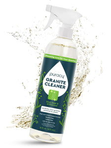 Puracy Natural Granite Countertop Cleaner - Plant-Powered - Streak-Free Marble, Quartzite, Countertop Granite Cleaner (Blue Sage and Driftwood, 16 fl oz)