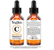 TruSkin Vitamin C Serum – Anti Aging Facial Serum with Vitamin C, Hyaluronic Acid, Vitamin E – Brightening Serum – Even Skin Tone, Improve Appearance of Dark Spots, Fine Lines & Wrinkles, 1 Fl Oz