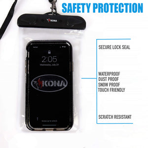 Kona Submariner Waterproof Phone Pouch - Floating Waterproof Phone Protector Ideal for iPhone | Ultimate Protection Waterproof Phone Case Ensures Safety - Universal Waterproof Pouch Keeps Phone Dry