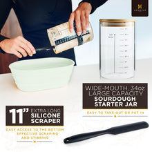 Sourdough Starter Kit, 14pcs Bread Making Kit & Sourdough Bread Baking Supplies Kit, Banneton Basket Kit for Sourdough Proofing with Bread Baking bowl for Artisan Breads (Green) by HOMELUX THEORY