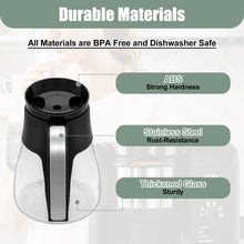 WSEYU 10-Cup Glass Carafe Replacement Compatible with Ninja CM401 CM371 CP301 Specialty Hot & Iced Coffee Makers, Replacement 50 oz Coffee Pot with Brew-Through Lid for Ninja CM300 CM400 CP300 CF091