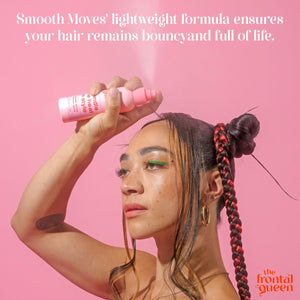 The Frontal Queen Smooth Moves Flat Iron Spray, Heat Protectant for Hair, Thermal Protectant Spray for Hair Frizz Control, and Hair Protectant Spray from Heat - 4 oz