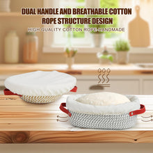 Banneton Bread Proofing Basket Set, Cotton Rope Sourdough Starter Kit, Oval and Round Bread Basket with Liners & Covers for Artisan Bread Baking, Sourdough Bread Baking Supplies(9&10 inch set of 2)