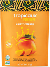 Organic Dried Mango No Sugar Added, 3oz, Pack of 6 (18oz Total) - Tasty and Nutritious Non-GMO Dried Mangoes - No Preservatives or Chemicals - Ideal Snack for Kids & Adults by Tropicaux Reign