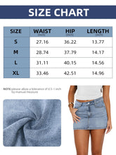 DEICAEVO Denim Skort Women Casual Mini Jean Skirt Stretch Low Waisted Jean Skirt for Women Zip Fly Denim Skirt Light Blue M