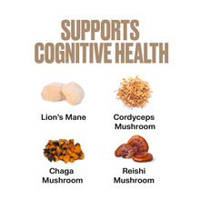 VitaHustle Super Mushroom Mood + Mind Focus Gummies, Lions Mane Mushrooms, Reishi, Chaga, Cordyceps, Vegan, Low Sugar, Non GMO, Cherry Flavor, 50 Count