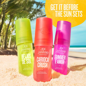 SOL DE JANEIRO Limited Edition Perfume Mist Bundle - Beijos de Sol, Carioca Crush, & Summer é Amor 90 ml - Amazon Exclusive