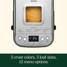 Cuisinart Bread Maker Machine, Compact and Automatic, Customizable Settings, Up to 2lb Loaves, CBK-110NAS