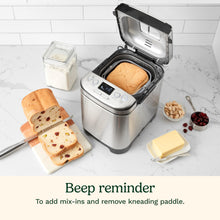 Cuisinart Bread Maker Machine, Compact and Automatic, Customizable Settings, Up to 2lb Loaves, CBK-110NAS