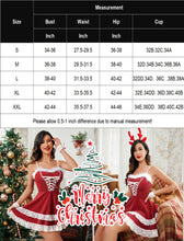 Avidlove Women's Christmas Dress Sexy V Neck Party Fancy Dress Santa Cosplay Costume Red Small