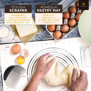 Sourdough Starter Kit, 14pcs Bread Making Kit & Sourdough Bread Baking Supplies Kit, Banneton Basket Kit for Sourdough Proofing with Bread Baking bowl for Artisan Breads (Green) by HOMELUX THEORY