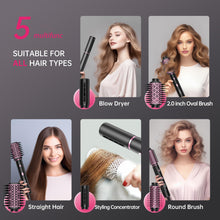 SKIMI Blow Dryer Hair Dryer Brush, 110000RPM High-Speed Hot Airflow Styler, for Fast Drying Curling Volumizing Straightening & Styling, Black & Coral