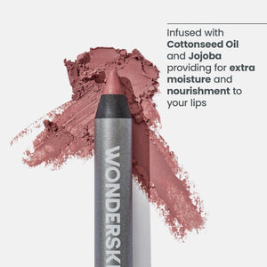 Wonderskin Lip Liner Pencil - 360 Contour Lipliner, Long Lasting, Sharpenable, Waterproof and Transfer-Proof Nude Lip Liner Pencil (Blush)