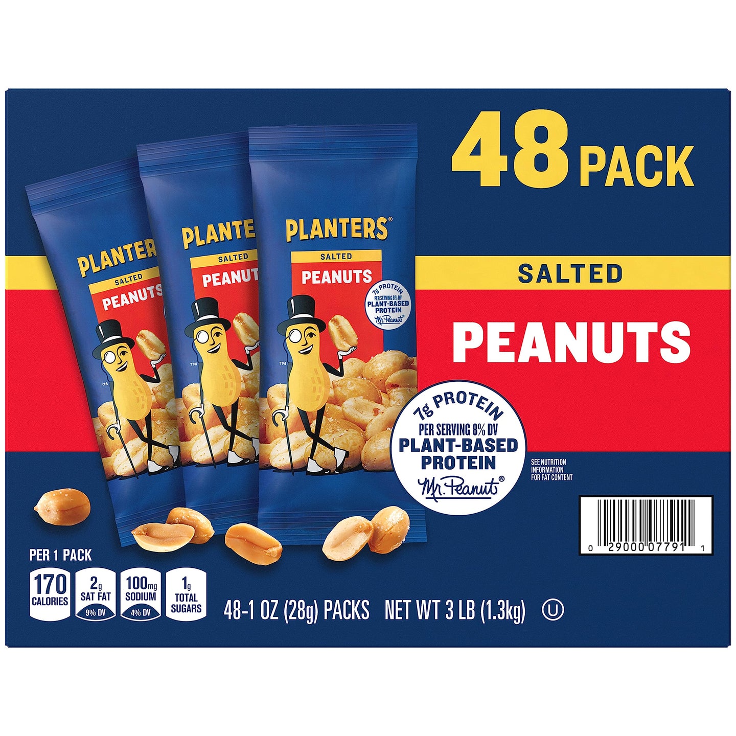 Planters Salted Peanuts (48 1-ounce packs)