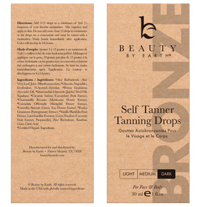 Self Tanning Drops for Face - USA Made with Organic & Natural Ingredients, Ultra Dark Face Tanning Drops to Add to Moisturizer, Self Tanner for Sunless Fake Tan & Natural Glow, Cruelty & Toxin Free