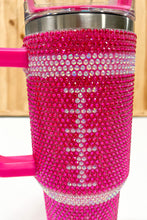 Pink Football Insulated 40oz. Tumbler with Straw