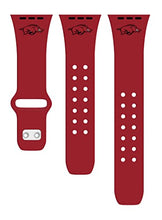 Affinity Bands Arkansas Razorbacks Silicone Sport Band compatible with Apple Watch (42/44/45mm Crimson)