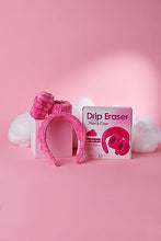 Drip Eraser by The Original MakeUp Eraser, Absorbent Headband and Wristbands Collect Water During Face Washing, 3 Piece Spa Set, Pink, One Size Fits Most