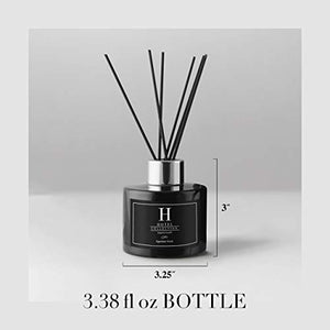 Hotel Collection - My Way - Reed Diffuser Set - Luxury Aromatherapy Diffuser - Leather, Cardamom, Lemon, Sandalwood, Cedar, Cinnamon & Iris - Essential Oil Diffusers - Shelf Decor - 100mL/3.5 FL oz