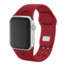 Affinity Bands Arkansas Razorbacks Silicone Sport Band compatible with Apple Watch (42/44/45mm Crimson)