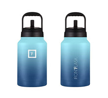 IRON °FLASK Sports Water Bottle - 128 Oz/One Gallon, 2 Lids, Straw and Spout, Leak Proof, Vacuum Insulated Stainless Steel, Hot Cold, Double Walled, Simple Thermo Mug, Metal Canteen Jug Growler