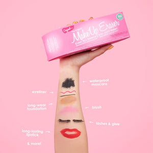 Makeup Eraser The Original Erase All Makeup With Just Water, Including Waterproof Mascara, Eyeliner, Foundation, Lipstick and More, Original Pink