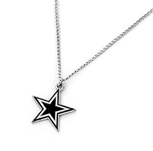 Aminco NFL Dallas Cowboys Team Logo Pendant Necklace Silver, Size 4