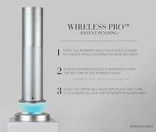 Aroma360 - Wireless Pro Essential Oil Diffuser - 600 sq ft Coverage - Cordless & Portable with Remote - Aromatherapy Scent Diffuser - Home, Spa, Office & Business - Air Freshener - Midnight Black