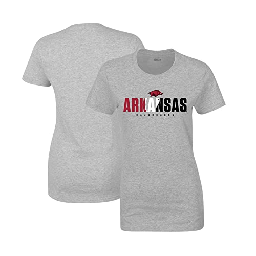 Venley NCAA Arkansas Razorbacks Women's T-Shirt - Sport Grey, M