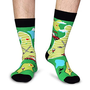 Funny Golf Gifts for Men Golfers, I'd Rather Be Golfing Socks Novelty Christmas Gift Medium