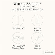Aroma360 - Wireless Pro Essential Oil Diffuser - 600 sq ft Coverage - Cordless & Portable with Remote - Aromatherapy Scent Diffuser - Home, Spa, Office & Business - Air Freshener - Midnight Black