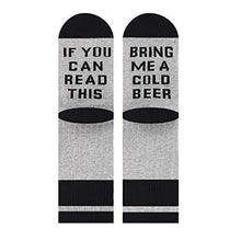 Zmart Funny Crazy Silly Socks for Women Beer Socks Beer Gifts for Women, Funny Drinking Gifts If You Can Read This Socks